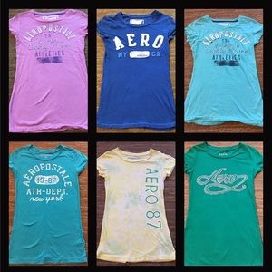 6 Aeropostale size small t-shirts